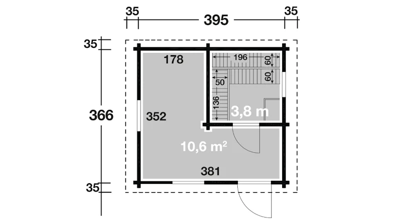 planeo sauna house de luxe Keijo 70 finition naturelle