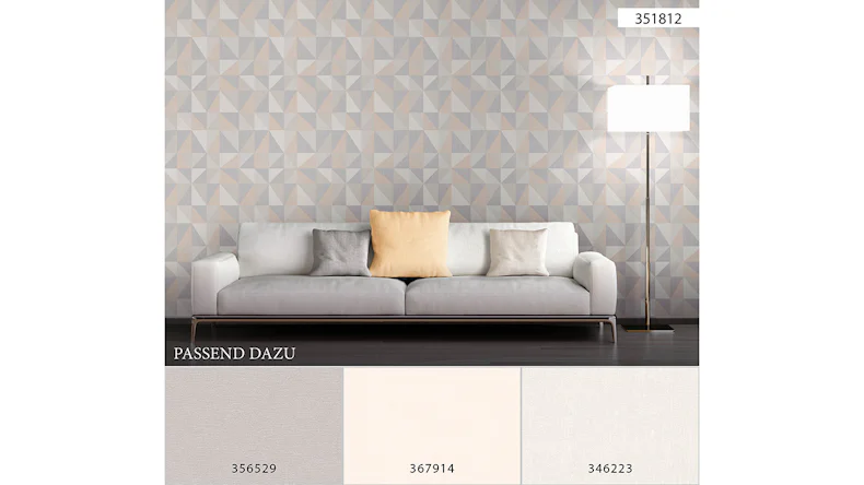 Vinyltapete Björn A.S. Création Modern Creme Grau Rosa 812