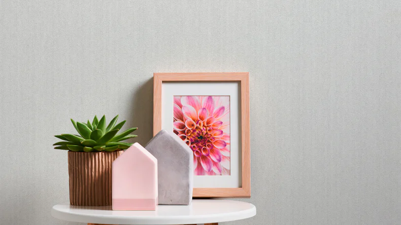 Vinyltapete weiß Modern Uni Meistervlies 2020 521