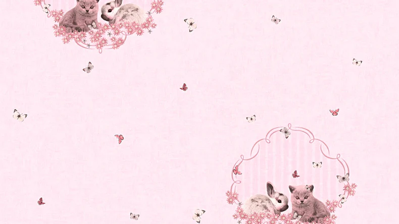 Vliestapete rosa Modern Kinder Kinder Little Stars 641