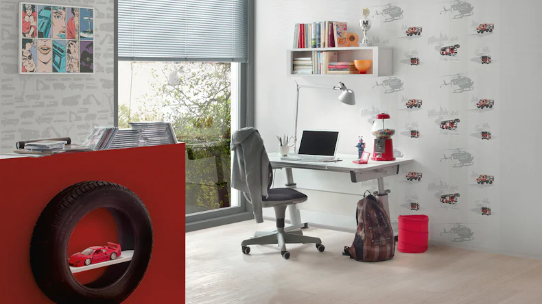 carta da parati in tessuto non tessuto Bianco e Nero 4 A.S. Création tinta unita grigio 662