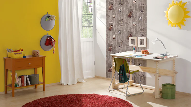 carta da parati in tessuto non tessuto Bianco e Nero 4 A.S. Création tinta unita grigio 662