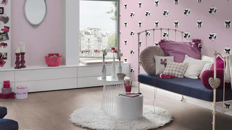 carta da parati in tessuto non tessuto Bianco e Nero 4 A.S. Création tinta unita grigio 662