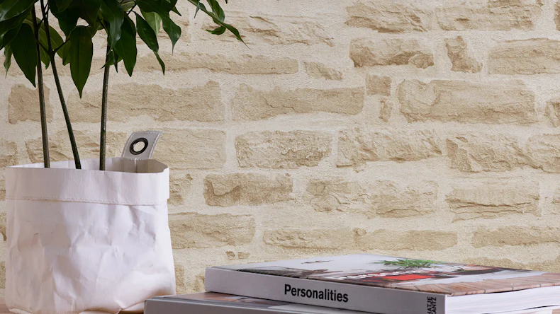 Vinyltapete Best of Wood`n Stone 2nd Edition A.S. Création Steinwand Beige Creme 802