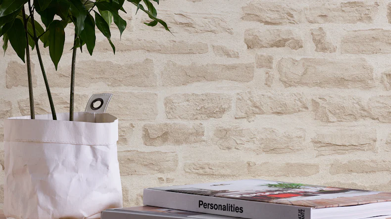 Vinyltapete Best of Wood`n Stone 2nd Edition A.S. Création Steinwand Beige Creme 803