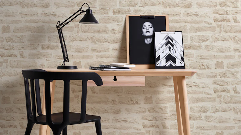 Vinyltapete Best of Wood`n Stone 2nd Edition A.S. Création Steinwand Beige Creme 803