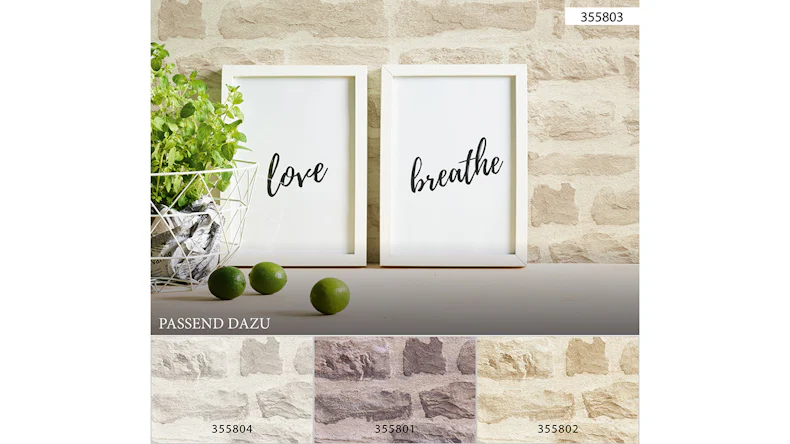 Vinyltapete Best of Wood`n Stone 2nd Edition A.S. Création Steinwand Beige Creme 803