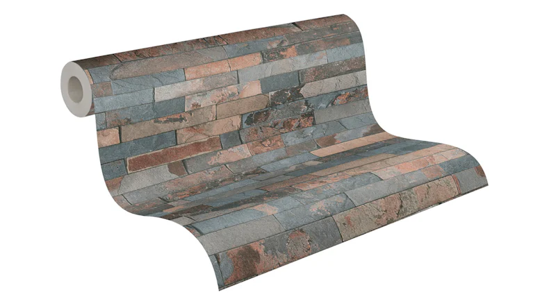 Vinyltapete Steintapete grau Modern Steine Elements 823