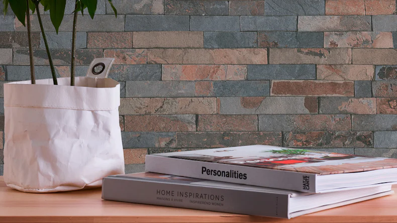 Vinyltapete Steintapete grau Modern Steine Elements 823