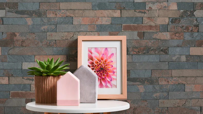 Vinyltapete Steintapete grau Modern Steine Elements 823