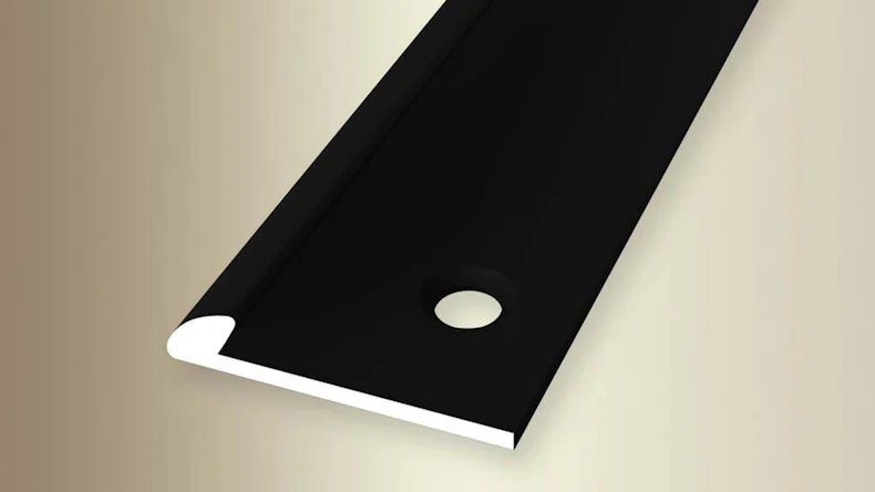 planeo edging profile 2500 mm Black powder-coated 355