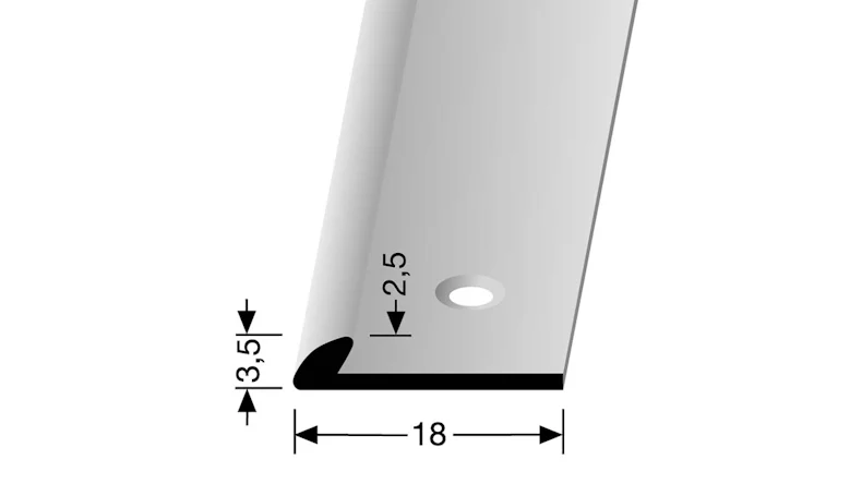 profilo per bordi planeo 2500 mm 356