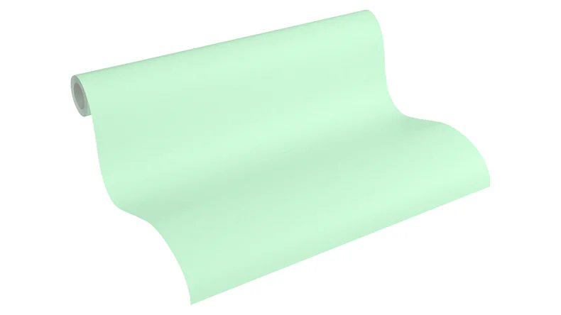 carta da parati in tessuto non tessuto Little Stars A.S. Création carta da parati per bambini a tinta unita verde 341