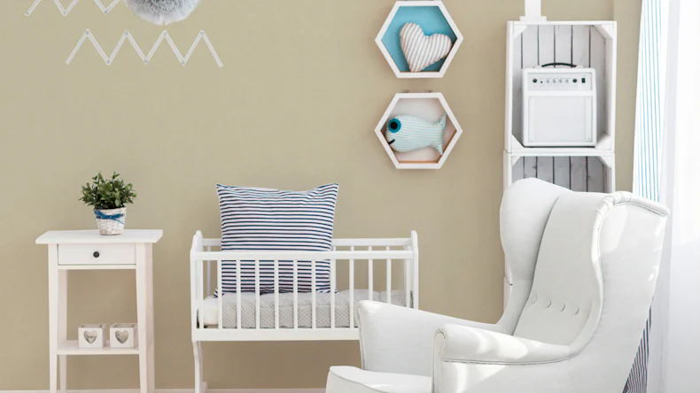 non-woven wallpaper beige classic plain Little Stars 348