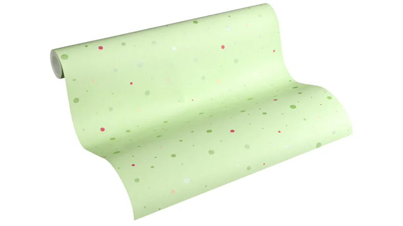 Vliestapete grün Klassisch Uni Little Stars 393