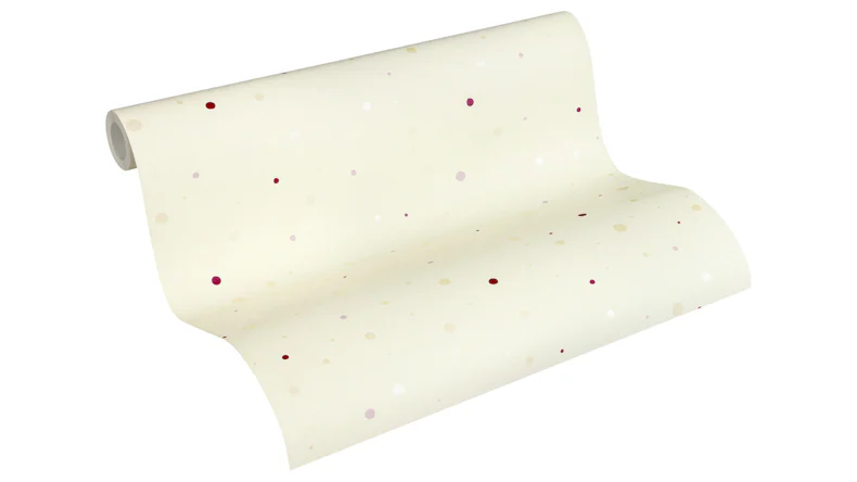 Vliestapete creme Klassisch Uni Little Stars 394