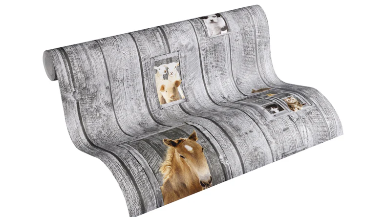 Vliestapete grau Modern Kinder Kinder Blumen & Natur Little Stars 421