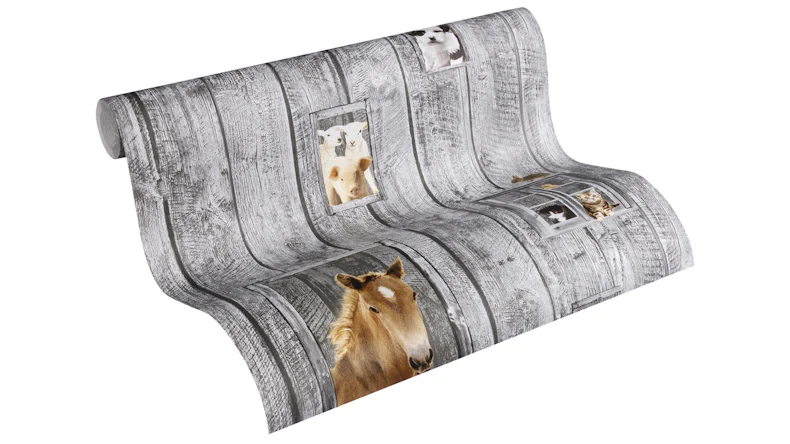 Vliestapete grau Modern Kinder Kinder Blumen & Natur Little Stars 421