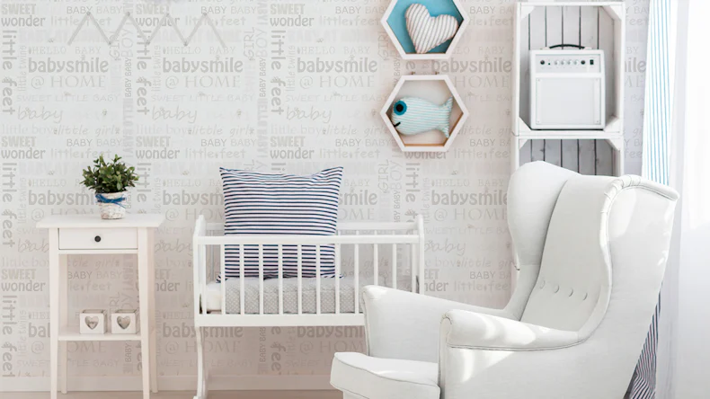 papier peint non tissé Little Stars A.S. Création papier peint pour enfants police crème blanc métallisé 471