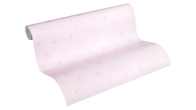 papier peint non-tissé Little Stars A.S. Création papier peint bébé rose 541