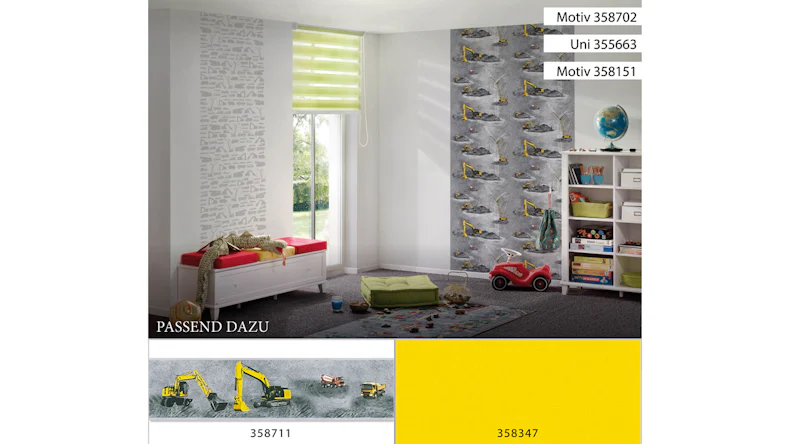 Vliestapete gelb Modern Kinder Kinder Blumen & Natur Little Stars 702