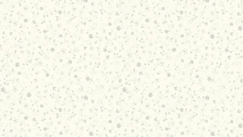 Tapete Djooz 2 Livingwalls Vintage Kariert Blumen Creme Grau 755