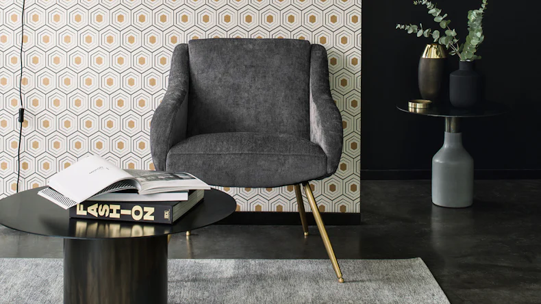 Papier peint vinyle Four Seasons A.S. Création Retro Metallic Beige Black 991