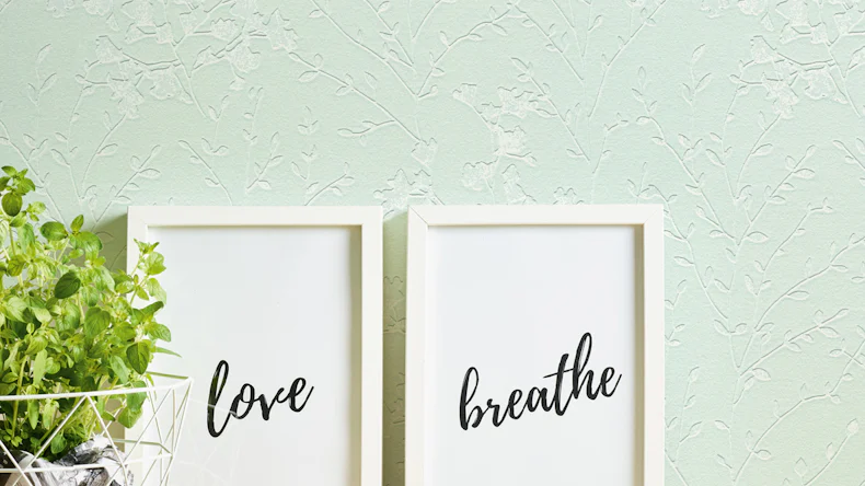 Vinyltapete grün Retro Klassisch Blumen & Natur Designdschungel 2 by Laura N. 821