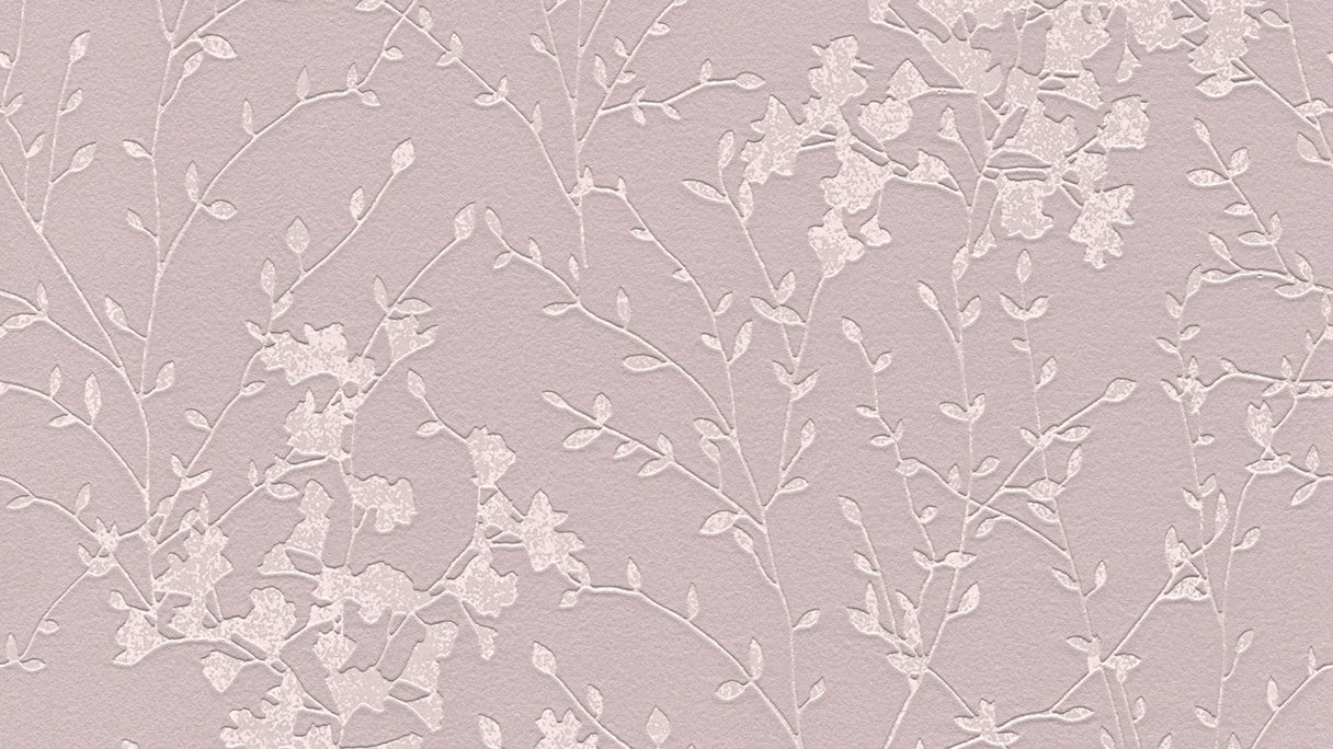 Wallpaper Design Jungle 2 by Laura N. A.S. Création Vintage Floral Brown Metallic Pink 822