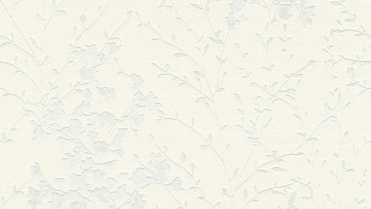 Papier peint vinyle gris rétro fleurs classiques & nature design jungle 2 par Laura N. 824