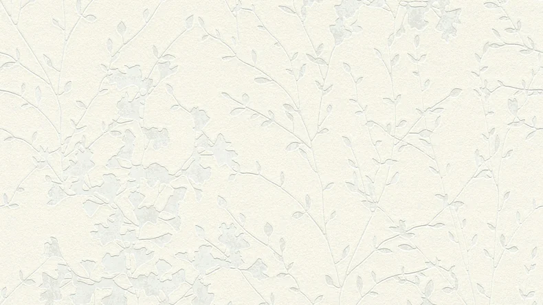 Vinyltapete grau Retro Klassisch Blumen & Natur Designdschungel 2 by Laura N. 824