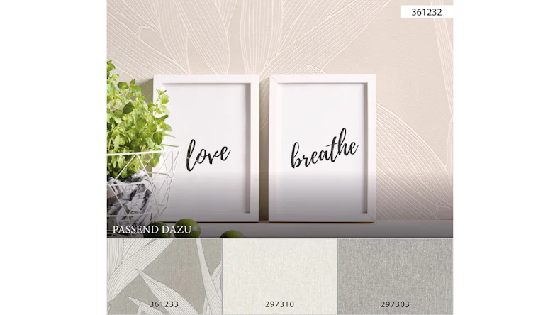 Vinyltapete creme Vintage Blumen & Natur Hygge 232