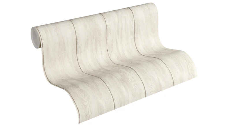 Vinyltapete beige Modern Retro Holz Neue Bude 2.0 522