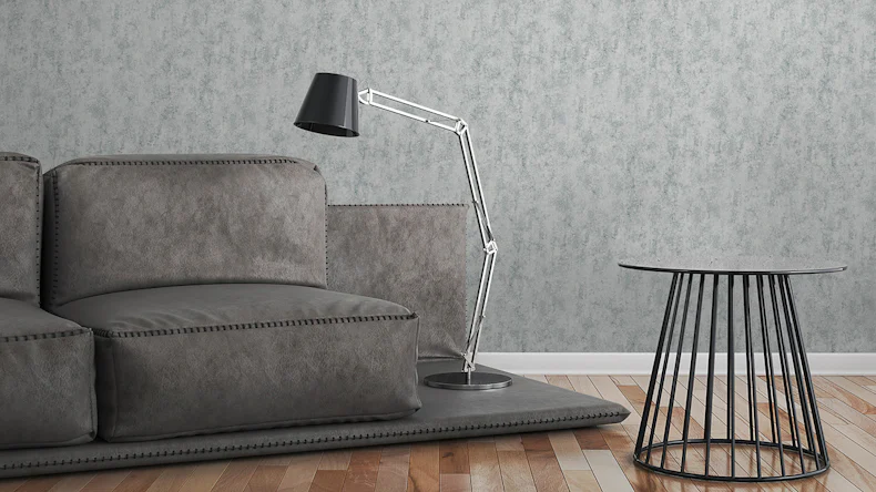 Carta da parati in vinile calcestruzzo Concrete & More A.S. Création calcestruzzo moderno aspetto grigio 551