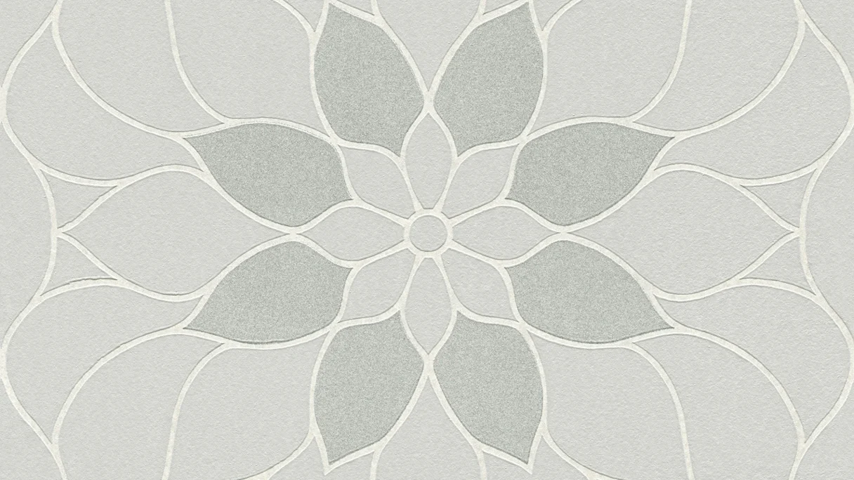Vinyltapete grau Modern Ornamente Blumen & Natur Neue Bude 2.0 721