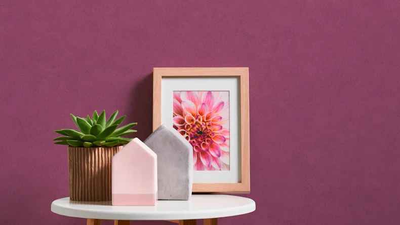 Vinyltapete lila Modern Klassisch Uni Neue Bude 2.0 065