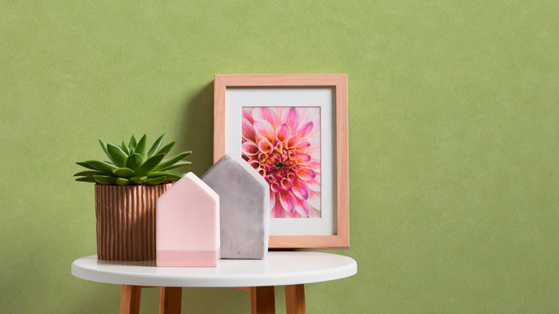 Vinyltapete grün Modern Klassisch Uni Neue Bude 2.0 067