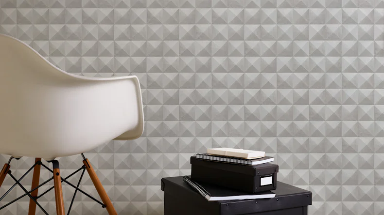 Papier peint en vinyle gris ornements modernes classiques Murs authentiques 2 752