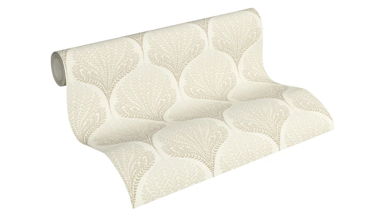 Vinyltapete beige Modern Klassisch Landhaus Blumen & Natur Ornamente Palila 103