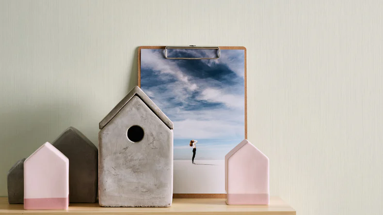 Vinyltapete creme Klassisch Uni Styleguide Trend Colours 2021 404