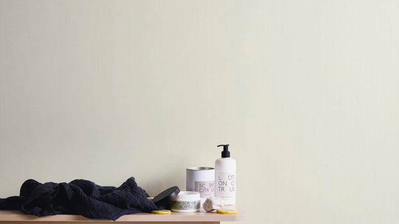 Vinyltapete creme Klassisch Uni Styleguide Trend Colours 2021 404