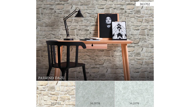 Vinyltapete Steintapete grau Vintage Steine Elements 702