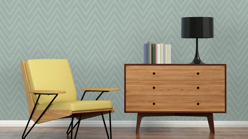 Papier peint en vinyle Hygge Livingwalls Modern Blue Green 844