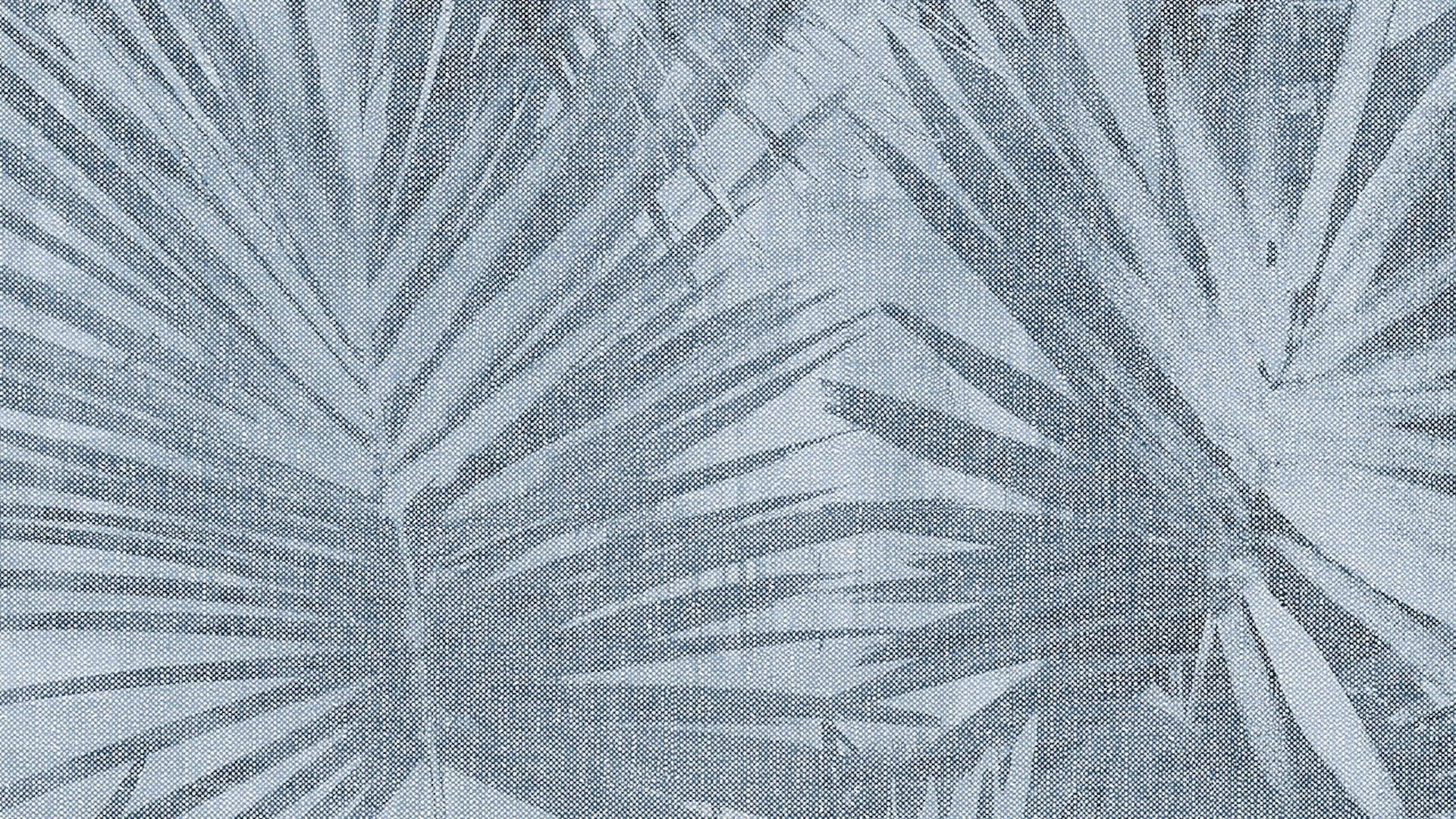Vinyl Wallpaper Hygge Living Country Style Walls Palm Leaves Blue Grey 855