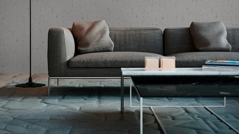 Carta da parati in vinile calcestruzzo Concrete & More A.S. Création tinta unita calcestruzzo aspetto grigio 702