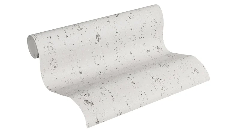 Carta da parati in vinile calcestruzzo Concrete & More A.S. Création tinta unita calcestruzzo aspetto grigio 702