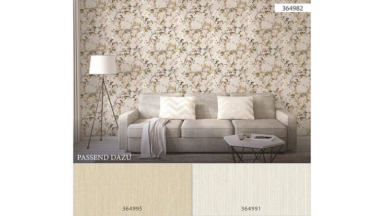 Tapete Dream Again Michalsky Living Blumenzweige Creme Beige Grün 982