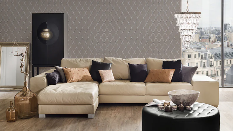 Tapete Dream Again Michalsky Living Ornamente Grau Beige Schwarz 022