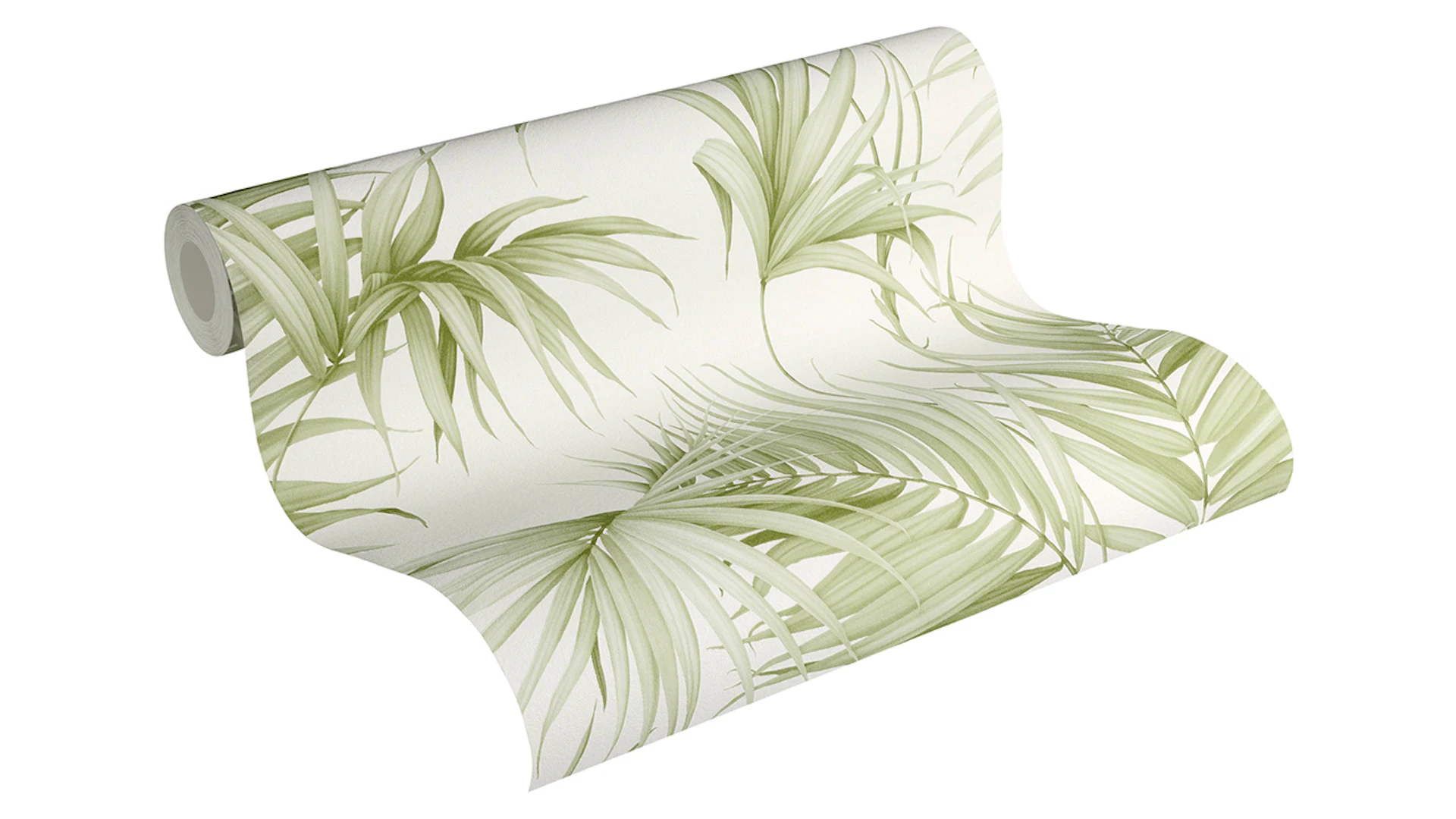 Casa di campagna carta da parati Dream Again Michalsky Vivere moderno stile country palma foglie di palma in stile panna bianco verde 051