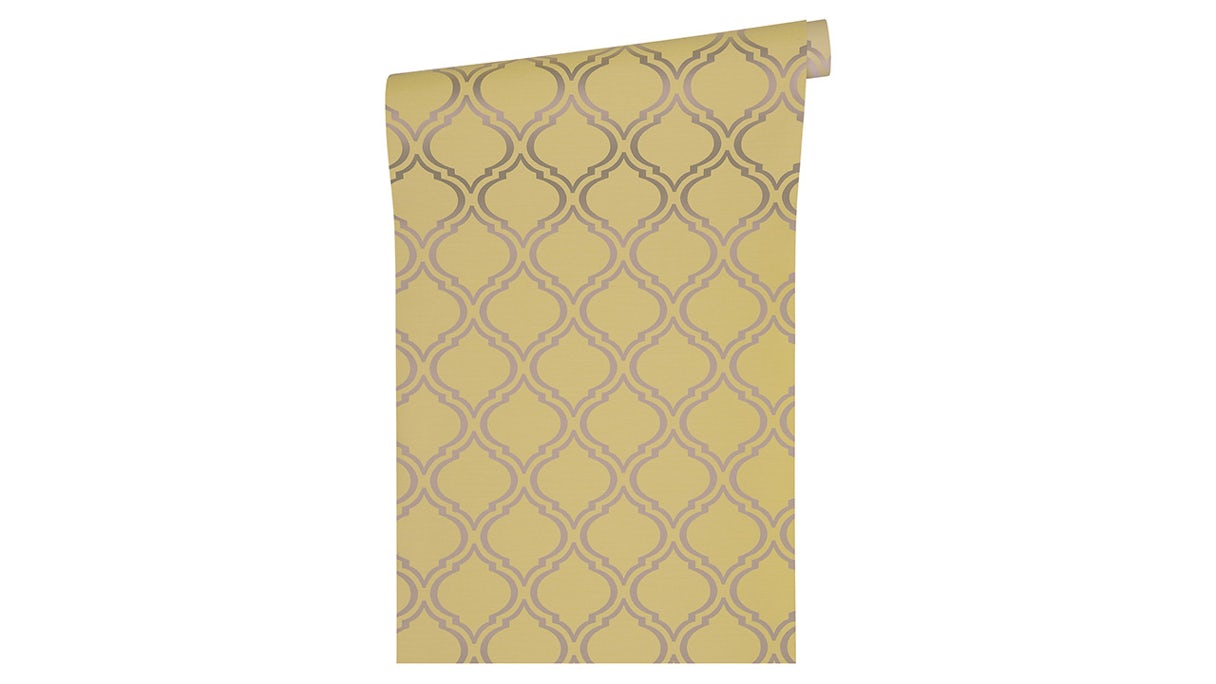 Papier peint de style champêtre Di Seta Architectes Papier ornements de style champêtre beige brun 654